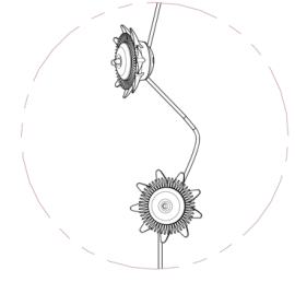 Schéma du projecteur paysager passiflore