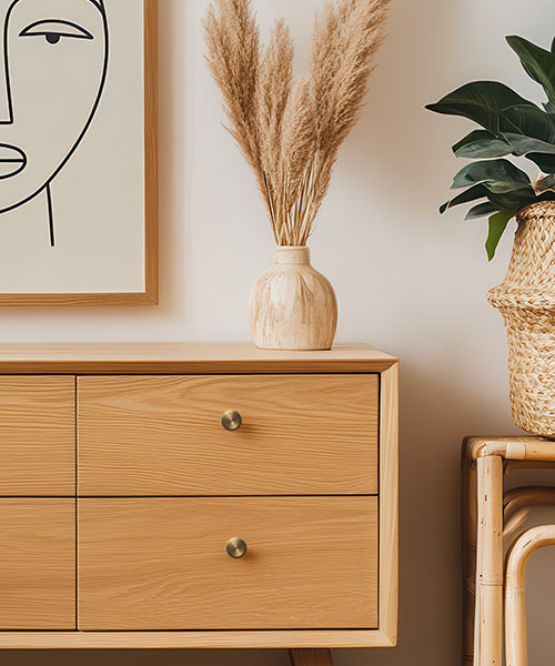 Poignée armoire modèle bouton en laiton de la Maison ORSTEEL