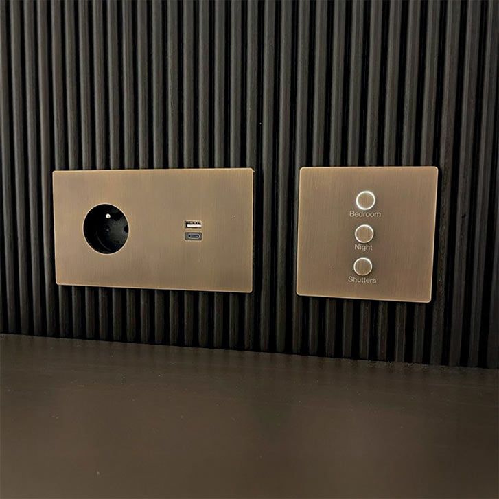 Prise de courant et USB de la collection Lutron